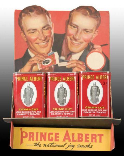 Appraisal: Prince Albert Tobacco Cardboard Display Piece Description Circa s Stand-up