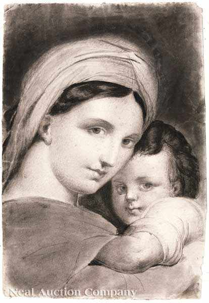 Appraisal: Italian School th c Madonna and Child after Raphael's Madonna