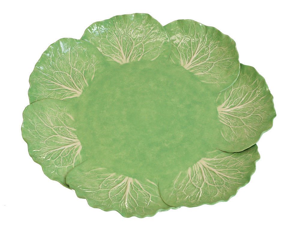 Appraisal: Dodie Thayer Lettuce Leaf Ware Serving Tray A large Dodie