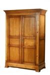 Appraisal: ARMOIRE - Contemporary knotty pine two door wardrobe Wide molded