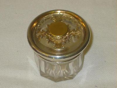 Appraisal: A VICTORIAN TOILET JAR of panelled circular form the glass