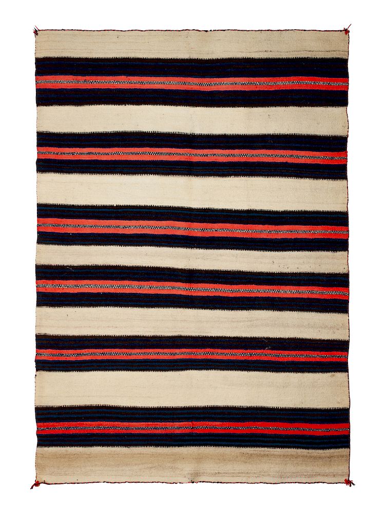 Appraisal: Navajo Wearing Blanket x inches Navajo Wearing Blanket LATE th