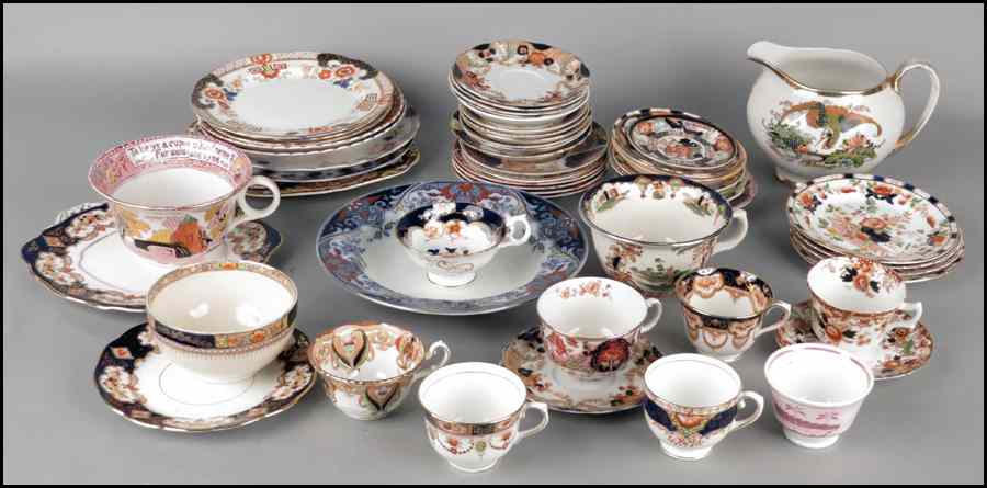 Appraisal: COLLECTION OF ENGLISH PORCELAIN Comprised of plates teacups with saucers