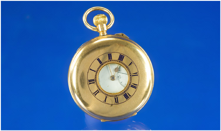 Appraisal: ct Gold Demi-Hunter Gents Pocket Watch J W Benson of