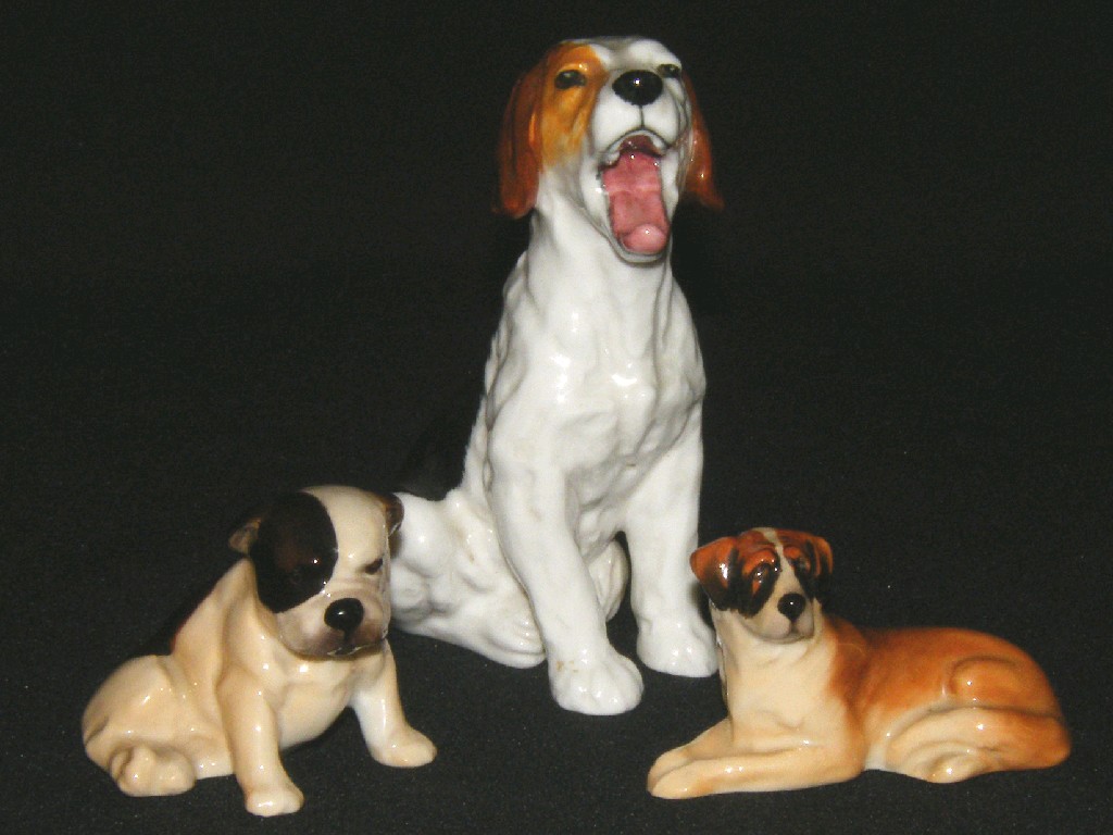 Appraisal: Royal Doulton Character yawning dog HN high Royal Doulton St