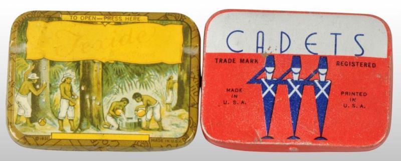 Appraisal: Lot of Condom Tins Description Includes one Texide and one