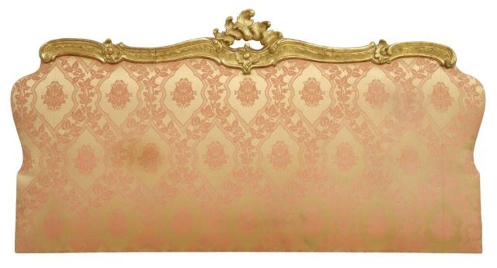 Appraisal: Louis XV style gilt composite headboard th c having foliate