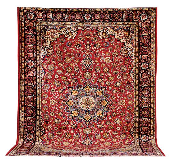 Appraisal: Kashan carpet ' x '