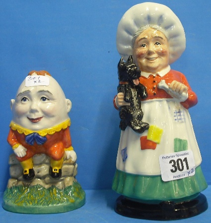 Appraisal: Royal Doulton Figures Humpty Dumpty And Old Mother Hubbard with