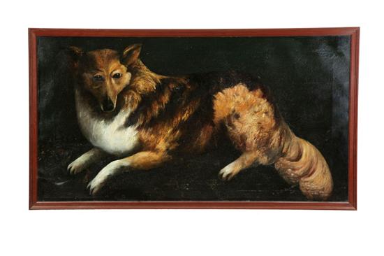 Appraisal: PORTRAIT OF A COLLIE ENGLISH EARLY TH CENTURY Oil on