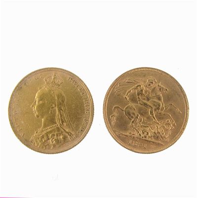 Appraisal: Two sovereigns Victoria and