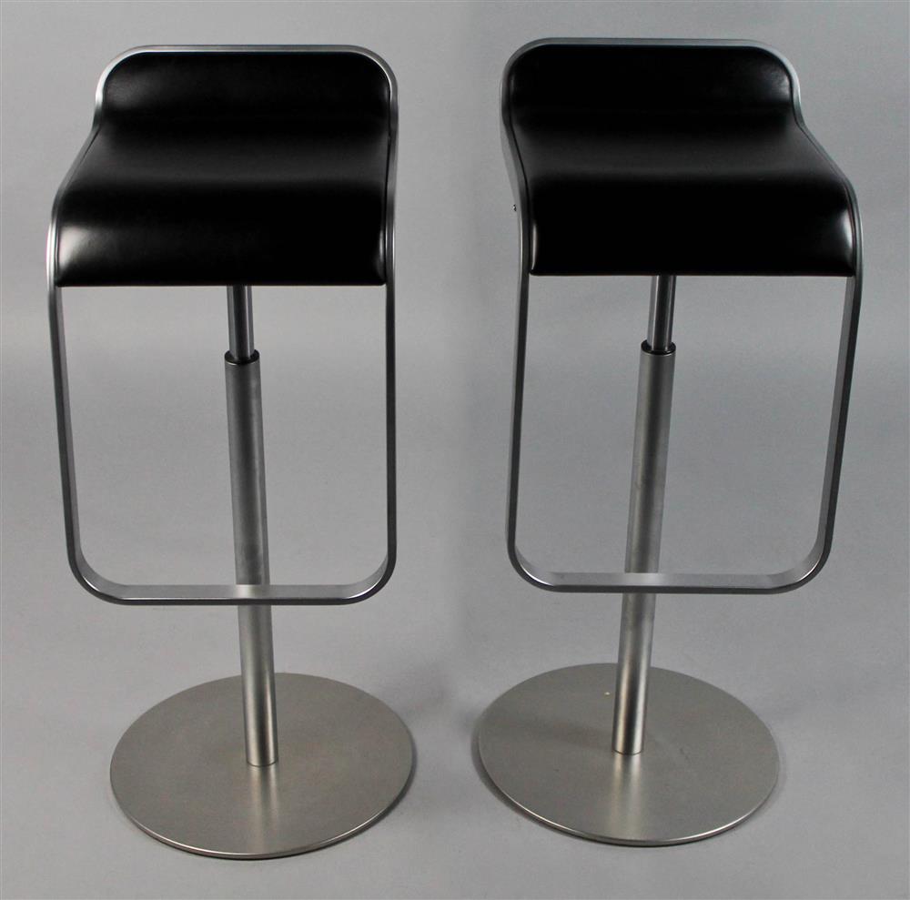 Appraisal: PAIR OF ITALIAN LAPALMA LEM BAR STOOLS designed by Shin