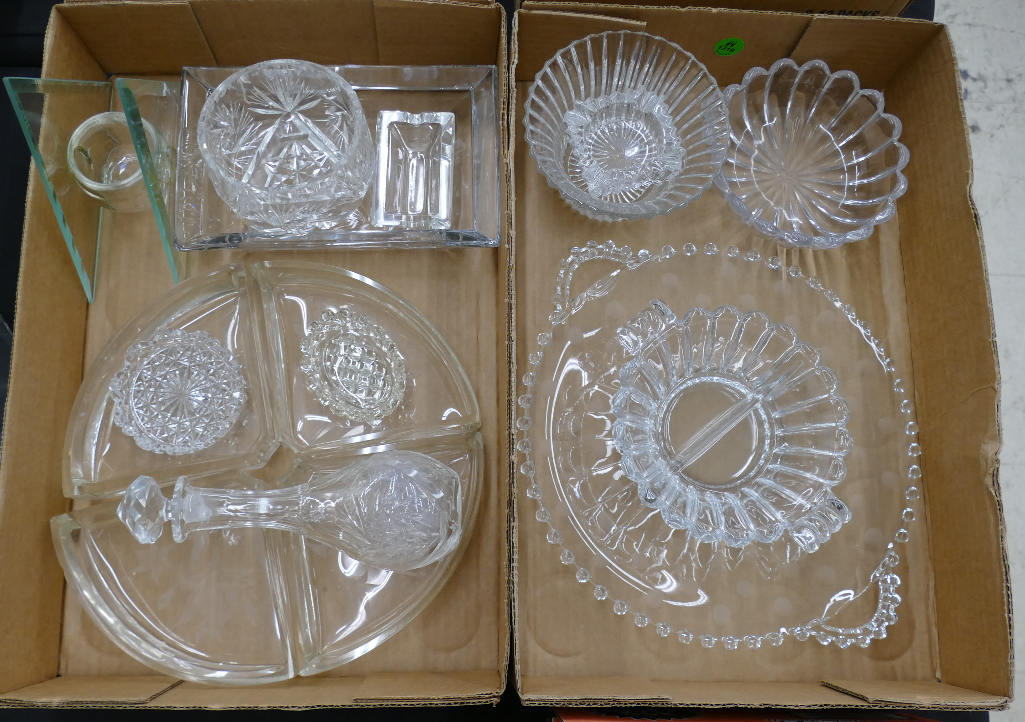 Appraisal: Boxes Heisey Glass and Crystal