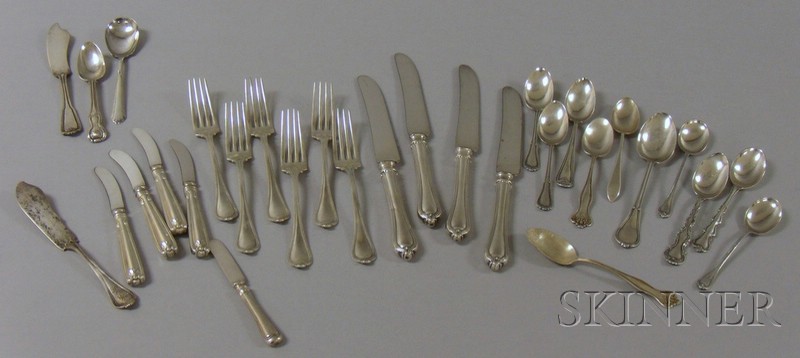 Appraisal: Group of Sterling and Silver Plated Flatware Towle Gorham International