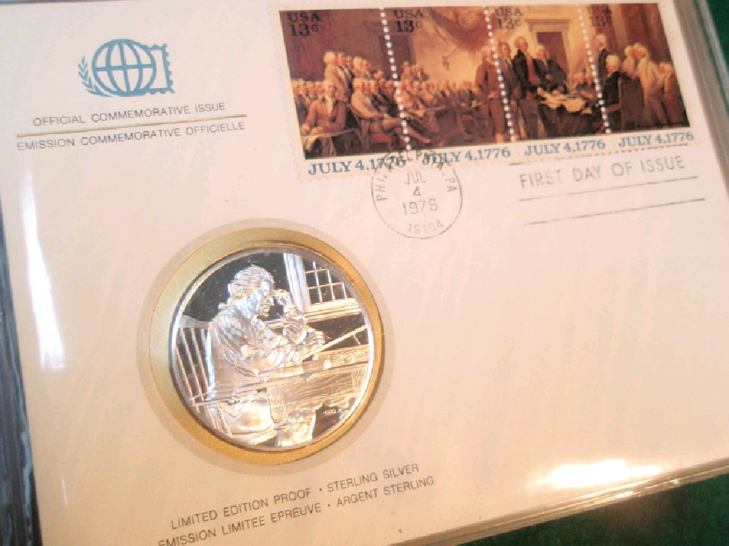 Appraisal: International Society of Postmasters Official Commemorative Issues An album containing