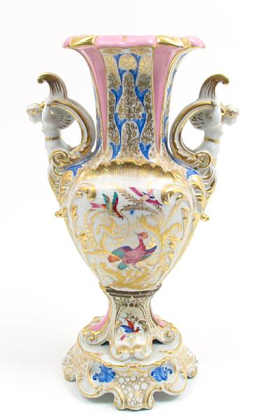 Appraisal: A group of four porcelain and ceramic objects comprising a