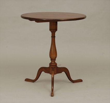 Appraisal: Federal-Style Figured Maple Candle Stand