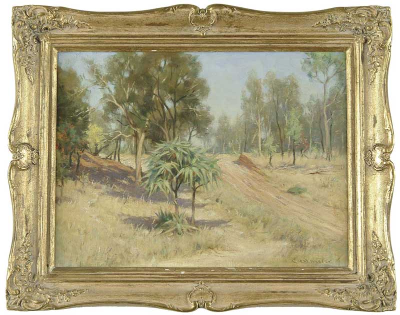 Appraisal: CHARLES ARTHUR WHEELER Australian - GOLD BEETLE CREEK Oil on