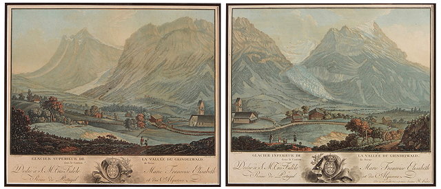 Appraisal: CHARLES MELCHIOR DESCOURTIS AFTER ROSENBERG'Glacier Superieur de la Vallee du