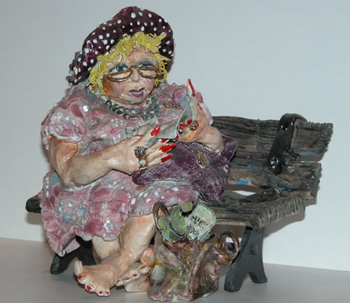 Appraisal: Tina Artist Coyle DMZ Date Medium glazed ceramic sculpture Dimensions