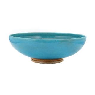 Appraisal: Jalan Blue Low Bowl Marked numbered Width inches Height inches