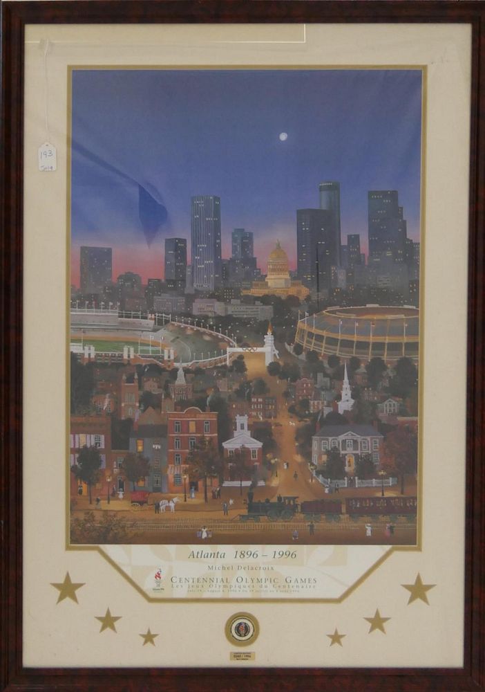 Appraisal: ATLANTA CENTENNIAL OLYMPIC GAMES LE POSTER Atlanta Centennial Olympic Games