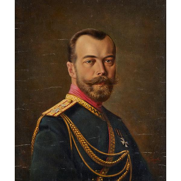 Appraisal: PORTRAIT OF CZAR NICHOLAS Condition Report