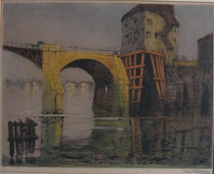 Appraisal: two prints PIERRE WAIDMANN french - UNTITLED Pencil signed and