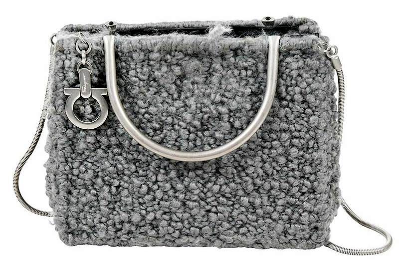 Appraisal: Ferragamo Cross-Body Wool Bag st century interior flap marked Salvadore