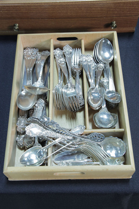 Appraisal: SET OF STERLING SILVER FLATWARE Towle Georgian H H pattern