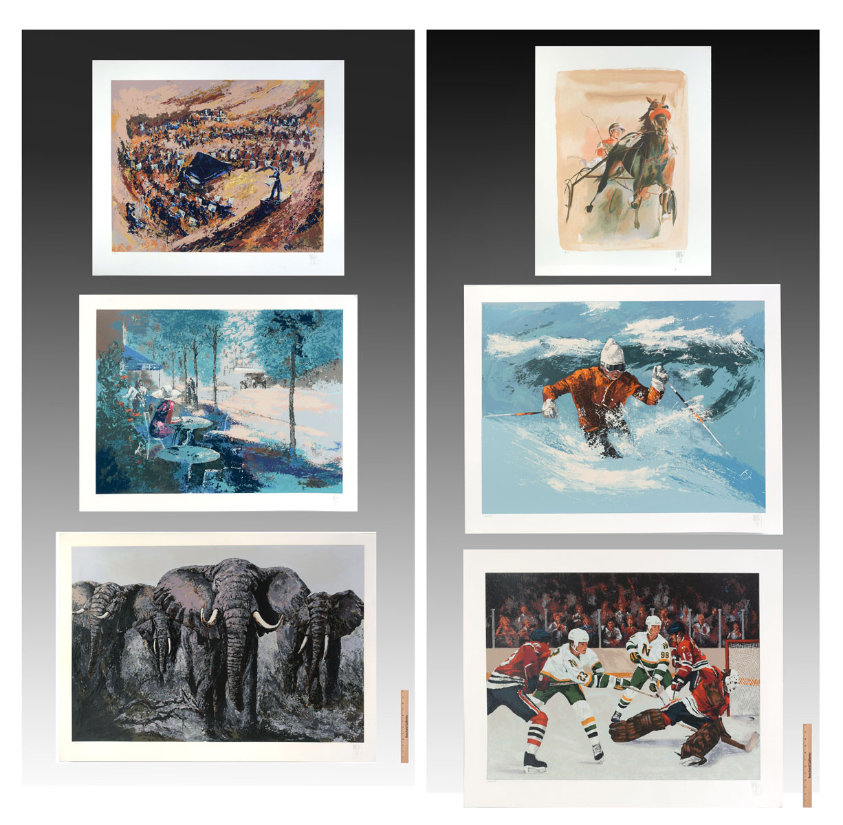 Appraisal: KING Mark American - Serigraphs to include Philharmonic Orchestra ''