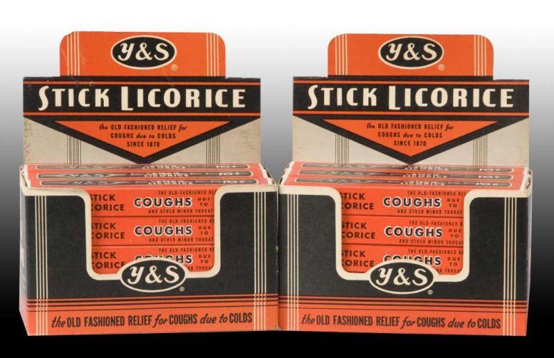 Appraisal: Lot of Display Y S Stick Licorice Boxes Description Each