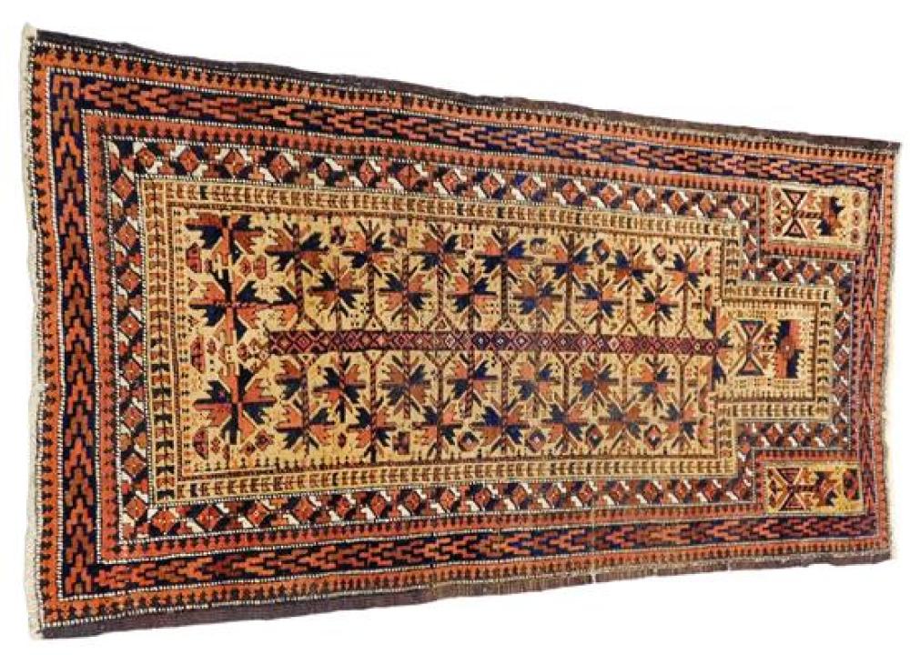 Appraisal: RUG Antique Beluchistan prayer rug ' x ' wool on