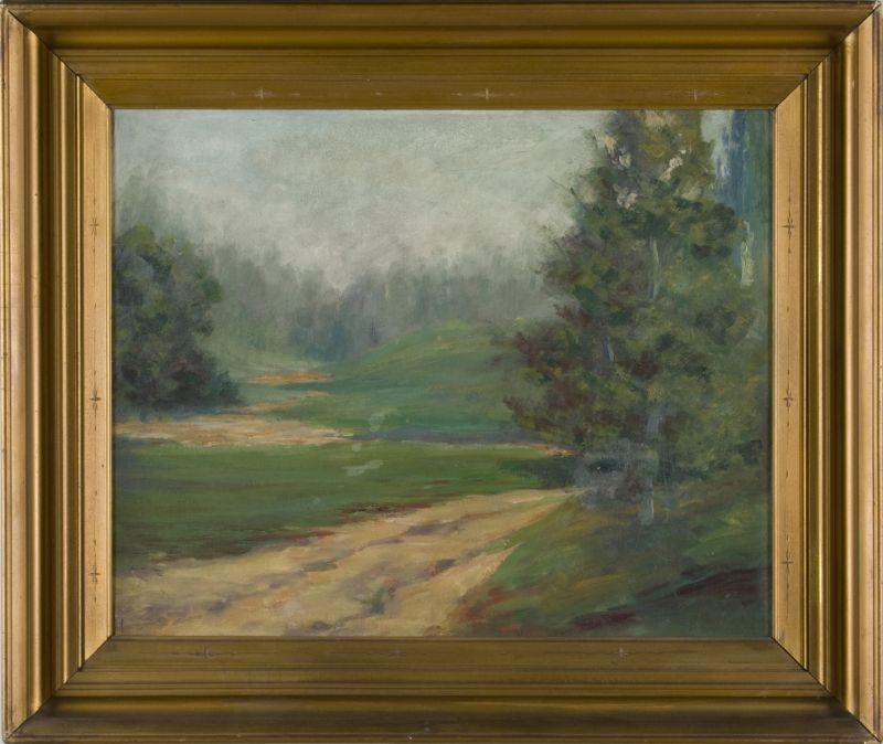 Appraisal: American School Impressionist Landscape circa oil on canvas board unsigned