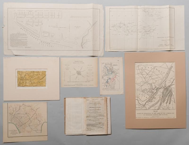 Appraisal: Tennessee Military Survey Maps Assorted TN Military Survey Maps items