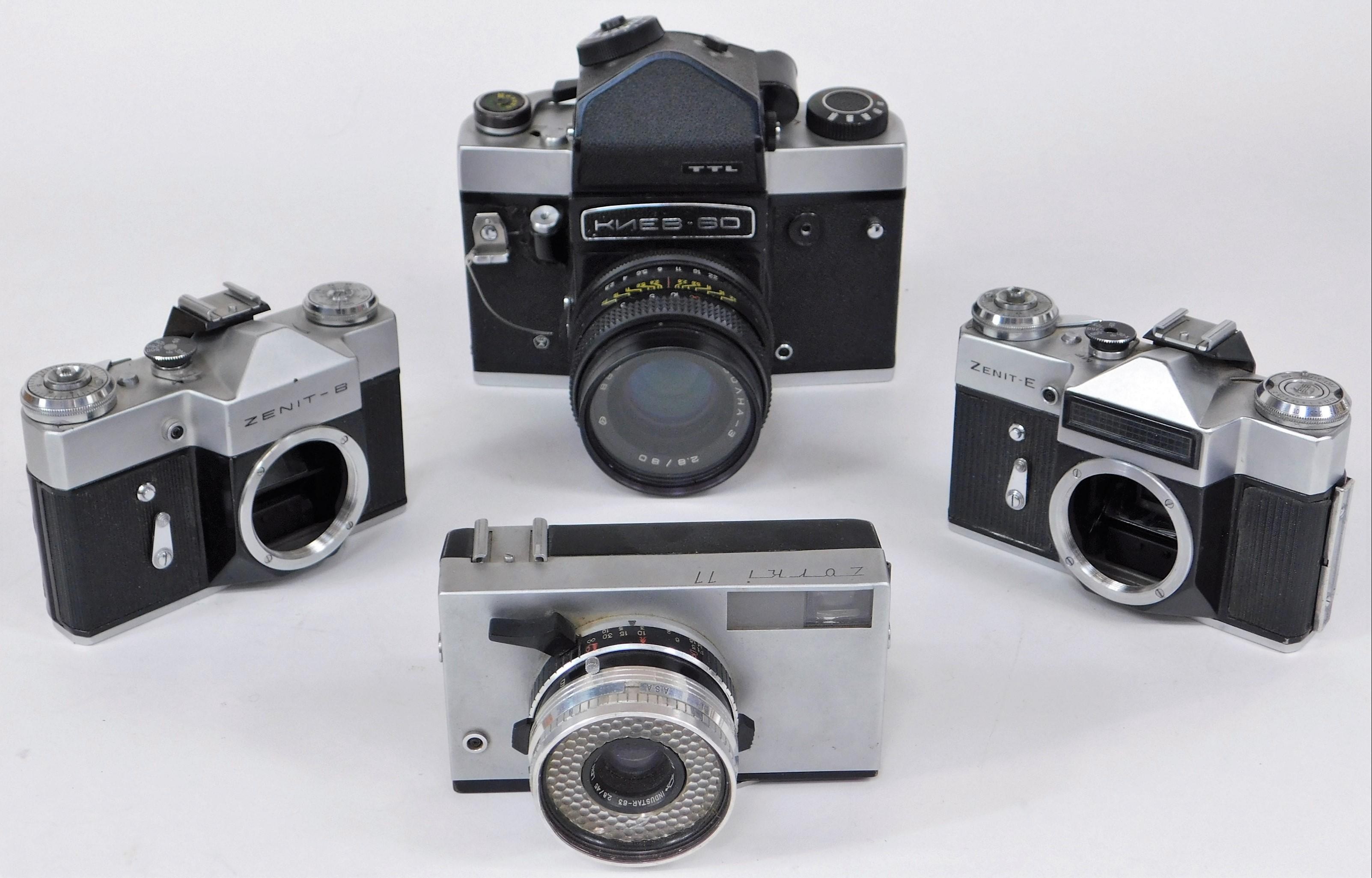 Appraisal: GROUP OF SOVIET MM FILM CAMERAS ORDER Group of Soviet