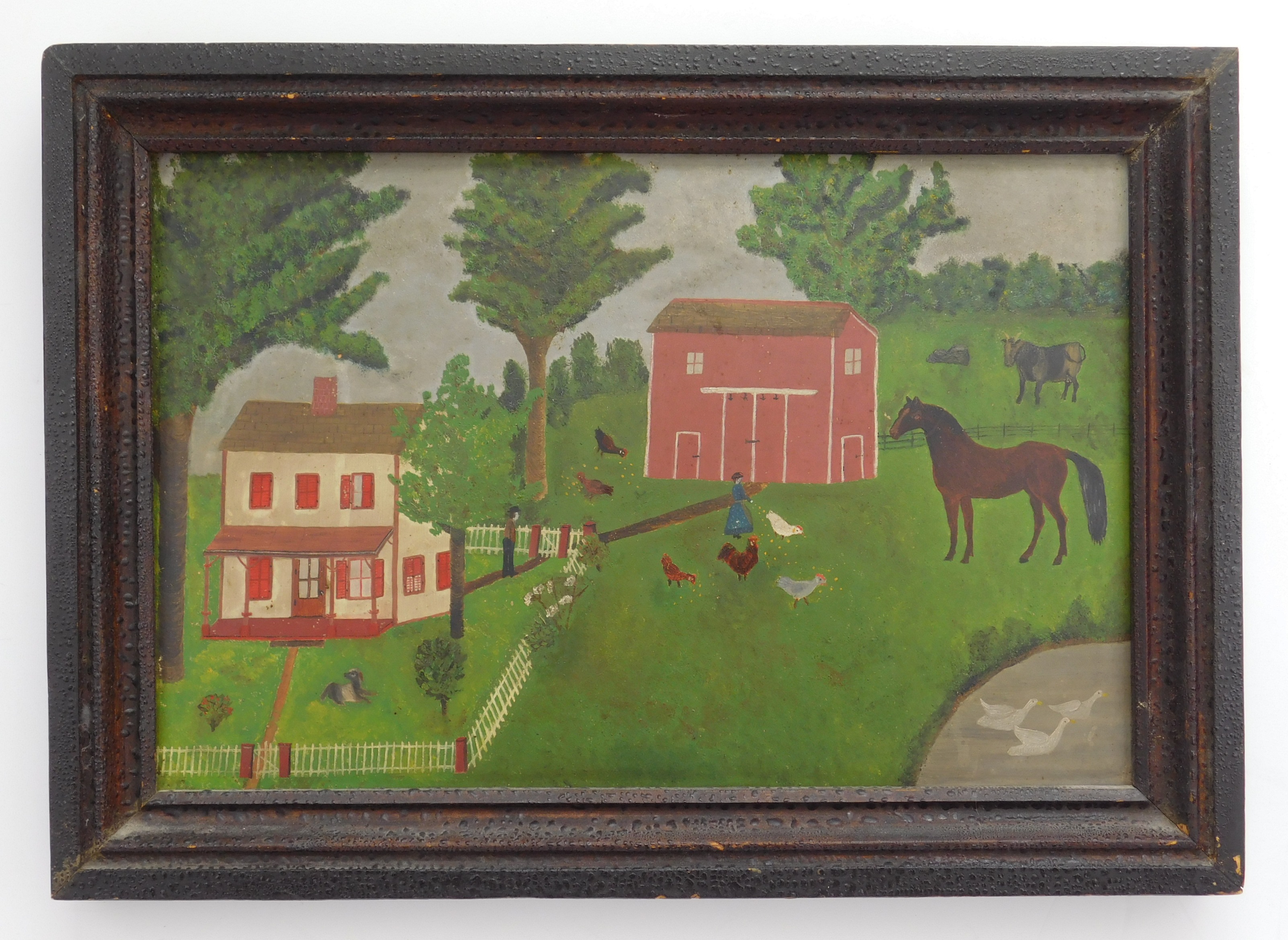 Appraisal: Seymour Lindsay American - House and Farm Yard- oil on