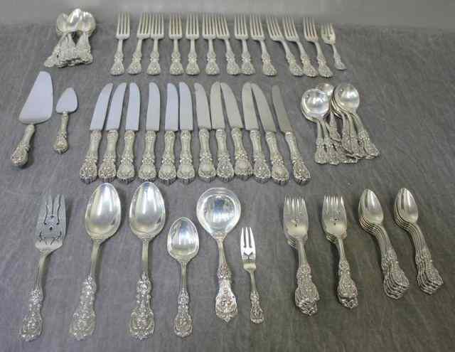 Appraisal: STERLING Reed Barton Francis st Flatware place service for with