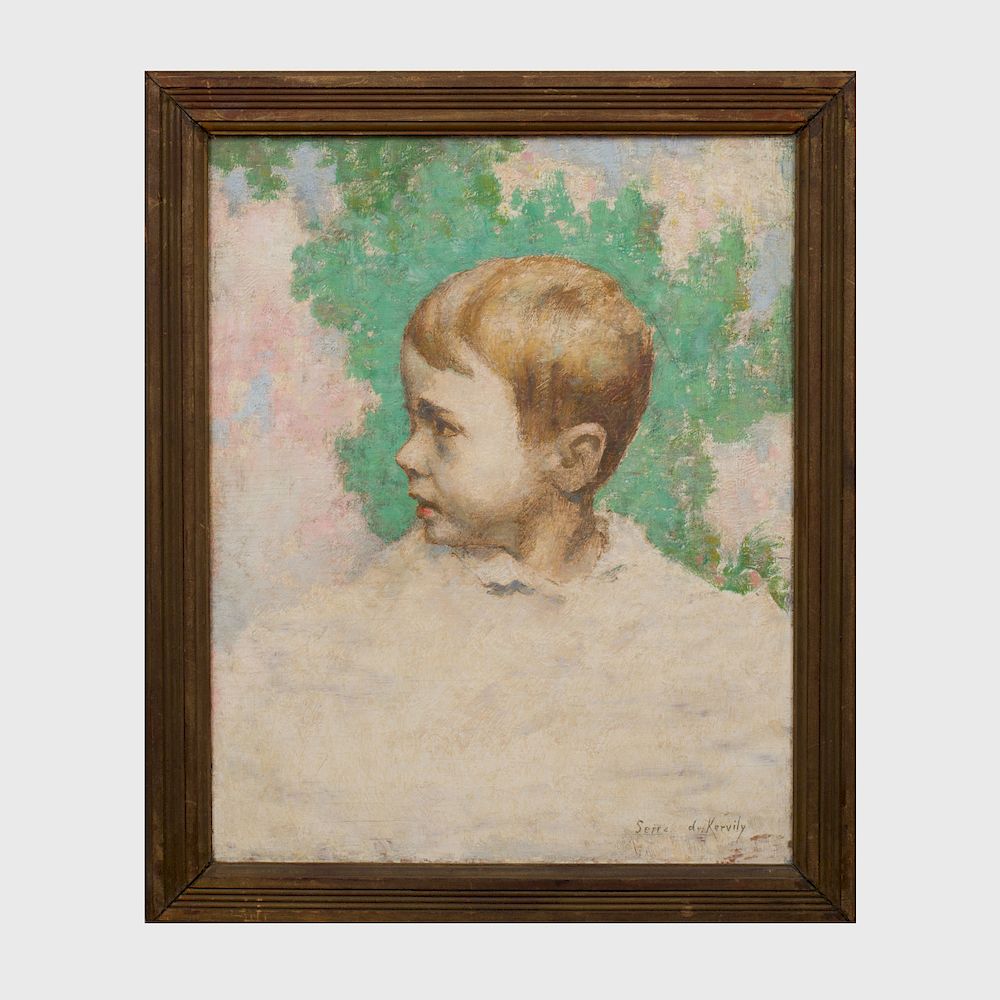 Appraisal: Georges Le Serrec de Kervily - Portrait of a Boy