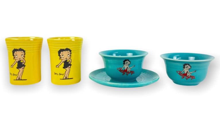 Appraisal: pc Betty Boop Fiestaware Bowls Tx W and Cups Tx