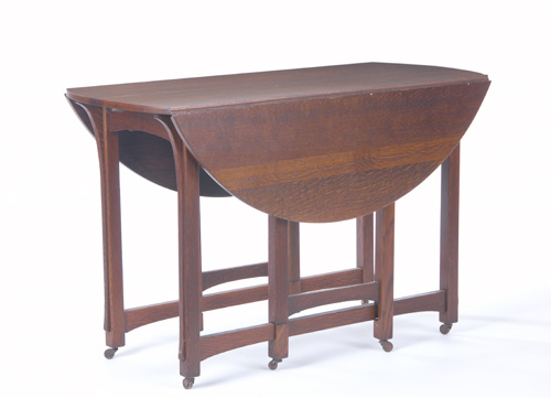 Appraisal: LIFETIME Puritan line gate-leg extension table with arched lower stretchers