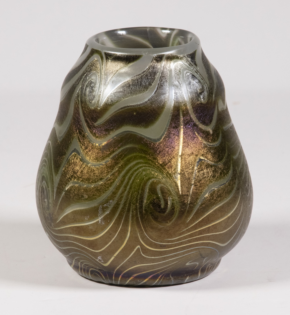 Appraisal: TIFFANY STUDIOS KING TUT FAVRILE GLASS VASE Early th c