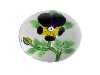 Appraisal: A BACCARAT PANSY PAPERWEIGHT the yellow and velvety purple flower