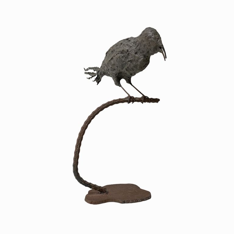 Appraisal: Bronze Bird Sculpture Bronze Bird Sculpture Measures inches high x