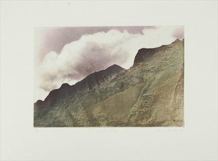 Appraisal: Nancy Anello th C Kalalau Ridge Etching signed and dated