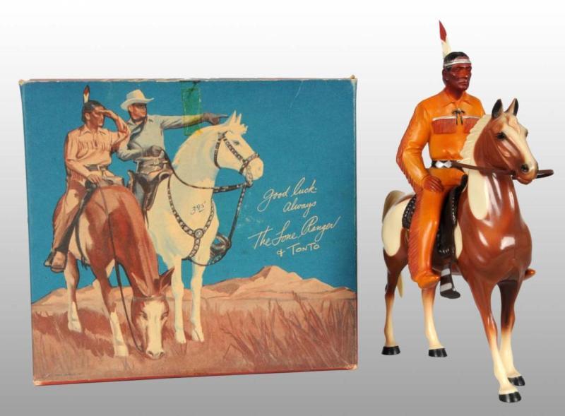 Appraisal: Hartland Horse and Tonto Rider Description Plastic Walking Palomino horse