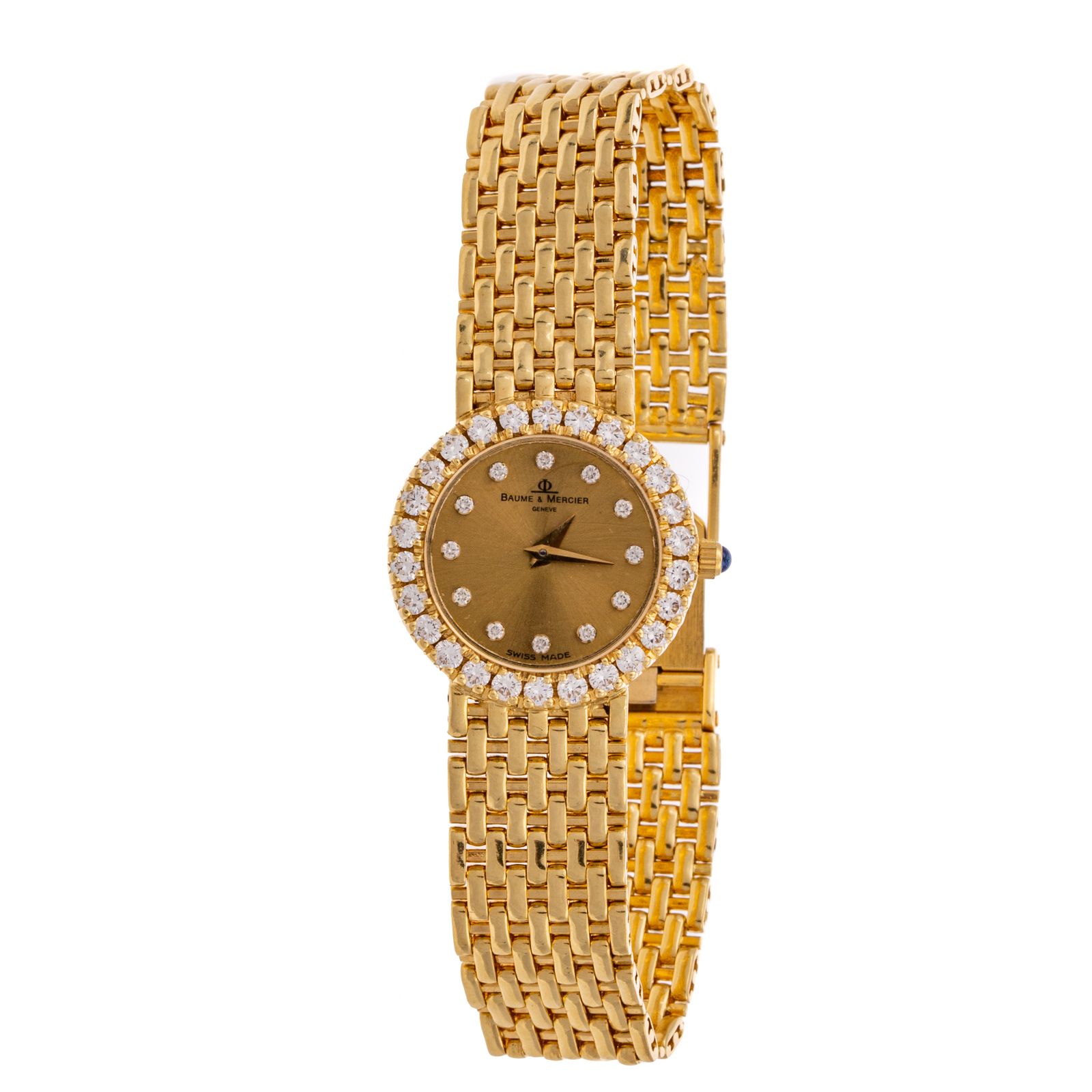 Appraisal: A DIAMOND DRESS WATCH IN K BY BAUME MERCIER K