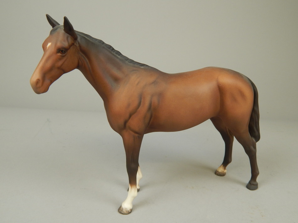 Appraisal: A large Beswick figure of a horse in brown matt