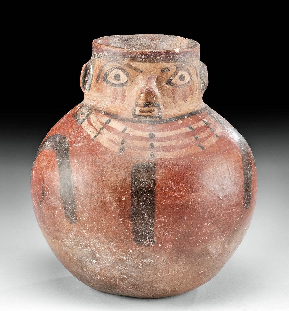 Appraisal: Nazca Huari Bichrome Figural Jar w TL Test Pre-Columbian south