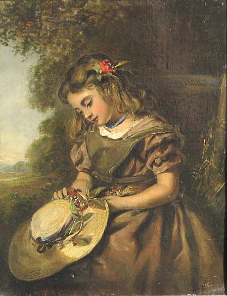 Appraisal: Thomas Kent Pelham British active - A young girl holding